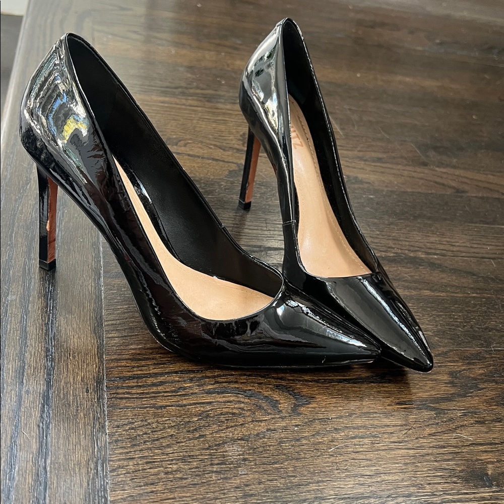 Schultz Patented Leather Stilettos